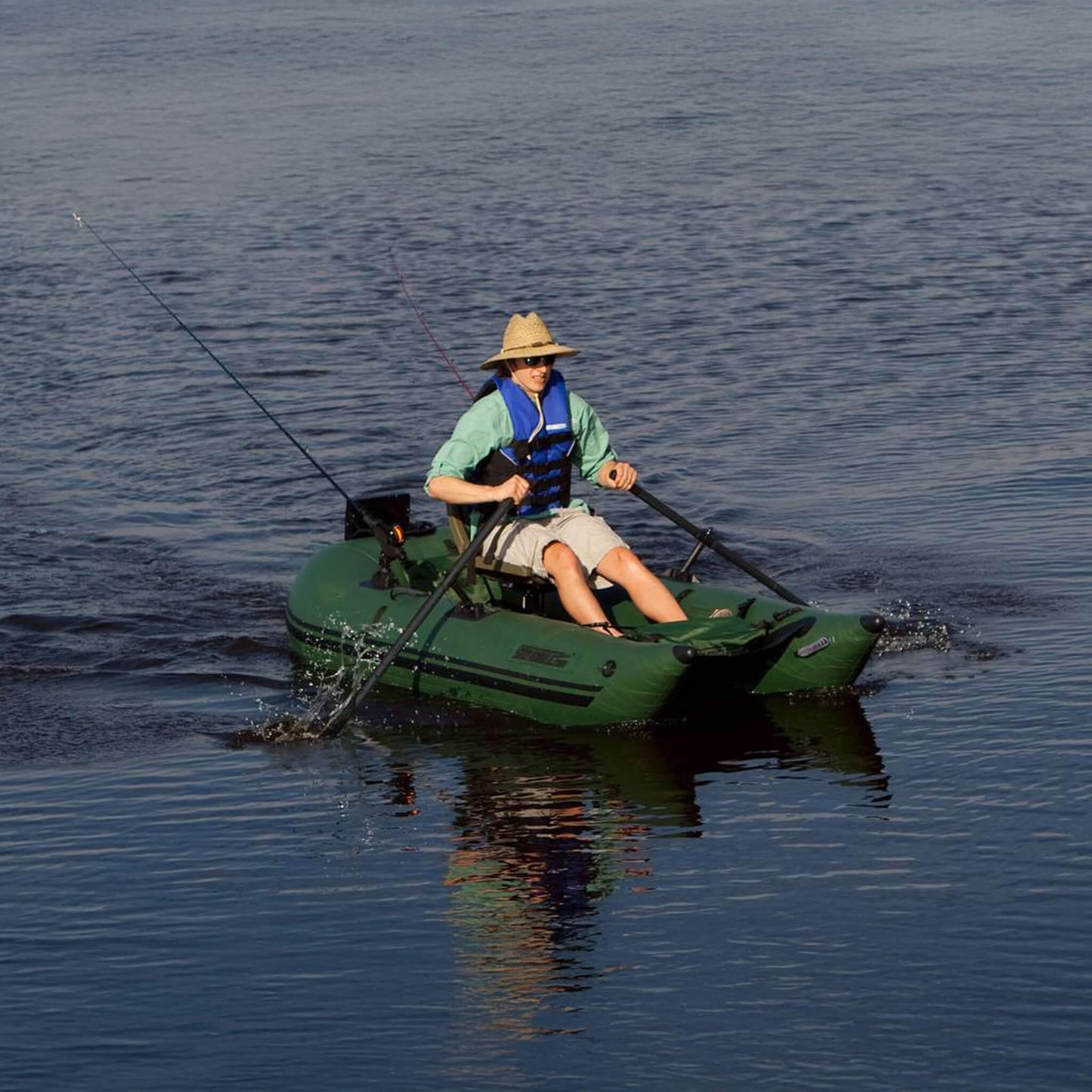 Sea Eagle 1-Person Frameless Pontoon Inflatable Fishing Boat 9FT