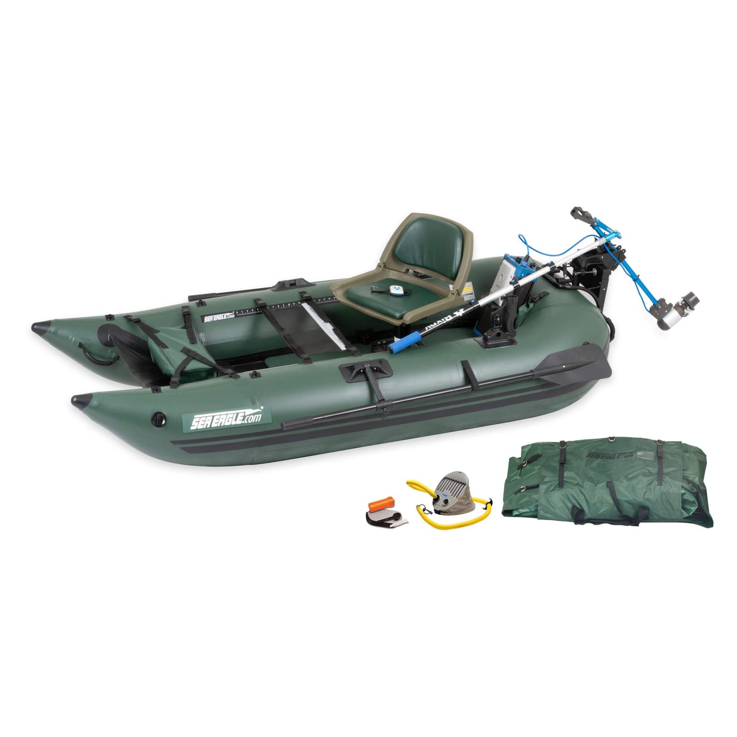 Sea Eagle 1-Person Frameless Pontoon Inflatable Fishing Boat 9FT