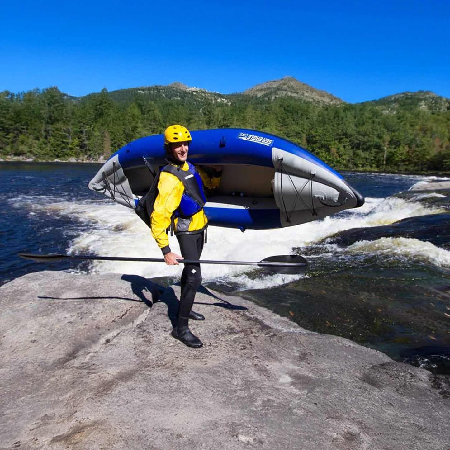 Sea Eagle 300X Explorer 1-Person Inflatable Kayak with Adjustable Footrest