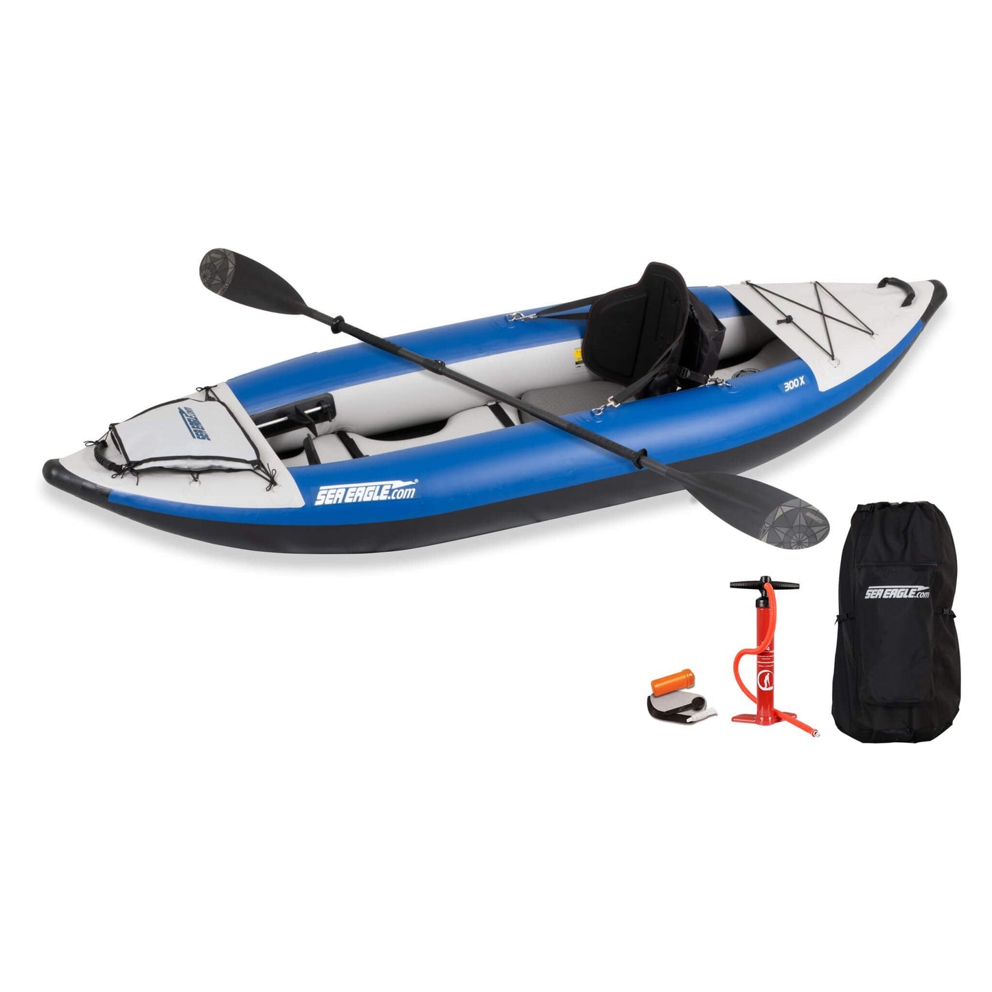 Sea Eagle 300X Explorer 1-Person Inflatable Kayak with Adjustable Footrest
