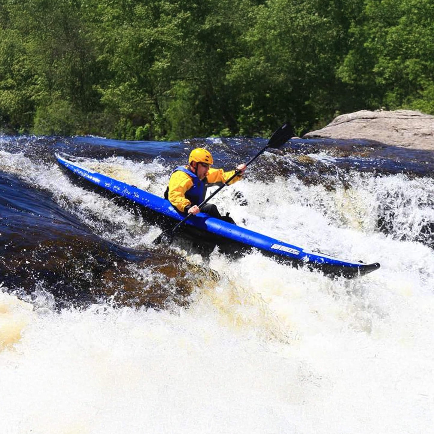 Sea Eagle 380X Explorer 3-Person Inflatable Kayak with Large Removable Rear Center Skeg