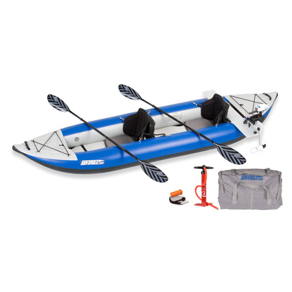 Sea Eagle 380X Explorer 3-Person Inflatable Kayak with Large Removable Rear Center Skeg