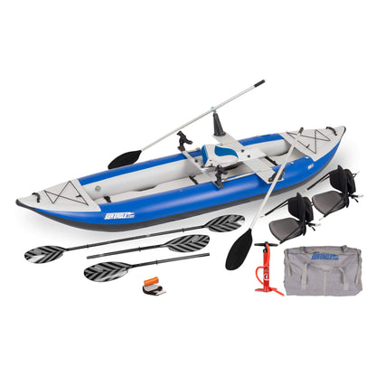 Sea Eagle 380X Explorer 3-Person Inflatable Kayak with Large Removable Rear Center Skeg