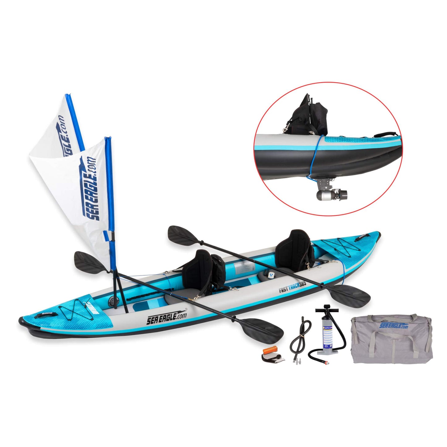 Sea Eagle 385FT FastTrack 2-Person V-Bottom Inflatable Kayak 12FT