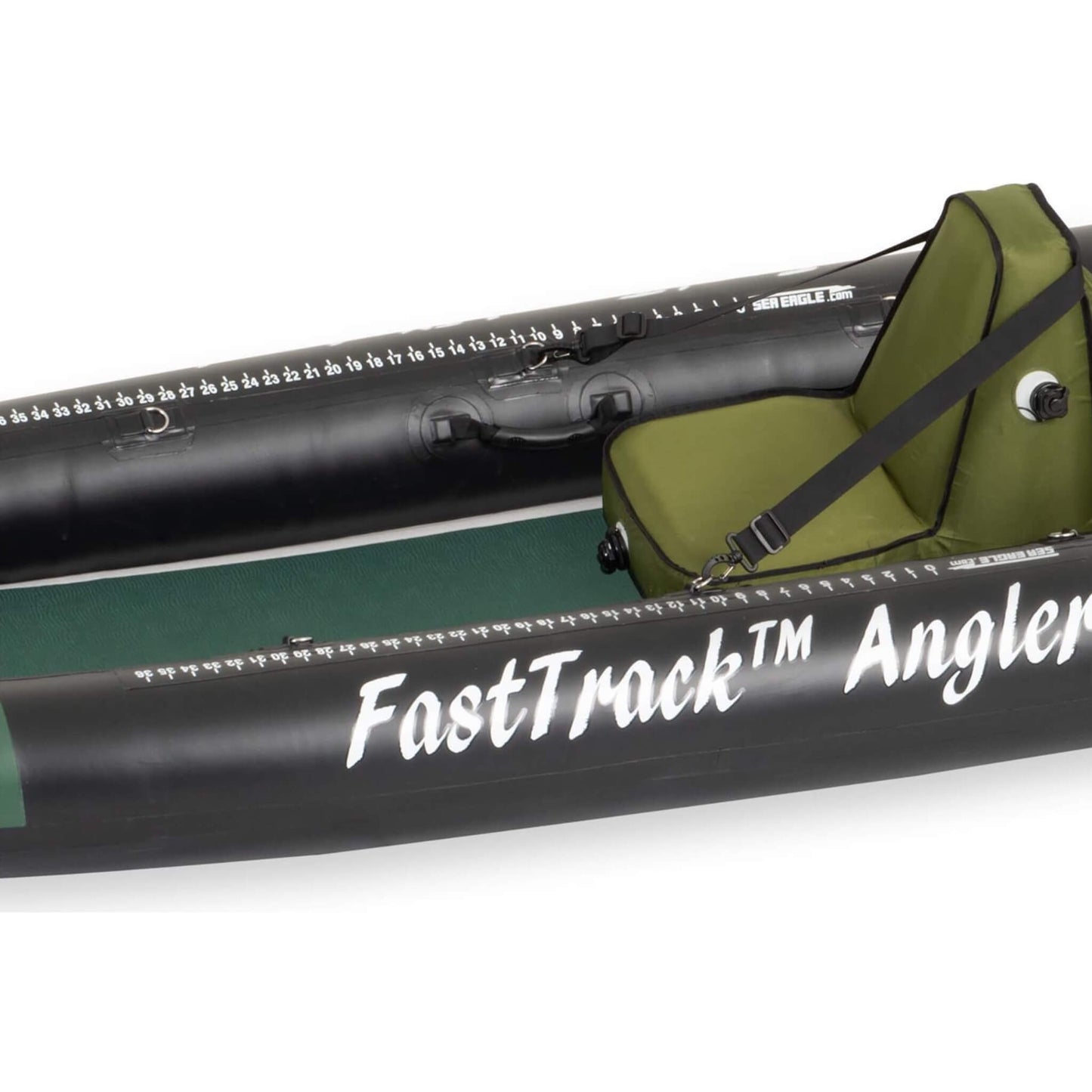 Sea Eagle 385FTA FastTrack 2-Person Angler Inflatable Hunter Green Fishing Kayak 12FT
