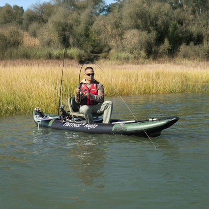 Sea Eagle 385FTA FastTrack 2-Person Angler Inflatable Hunter Green Fishing Kayak 12FT