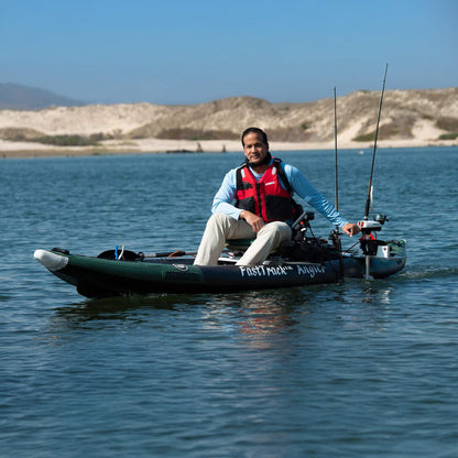 Sea Eagle 385FTA FastTrack 2-Person Angler Inflatable Hunter Green Fishing Kayak 12FT