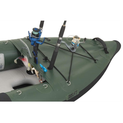 Sea Eagle 385FTA FastTrack 2-Person Angler Inflatable Hunter Green Fishing Kayak 12FT