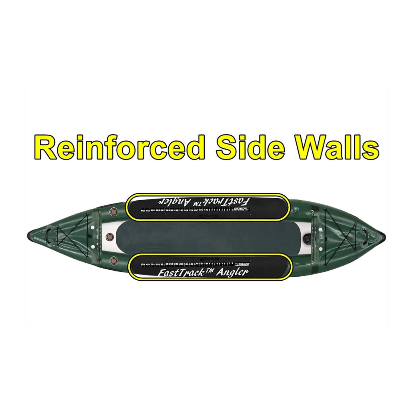 Sea Eagle 385FTA FastTrack 2-Person Angler Inflatable Hunter Green Fishing Kayak 12FT