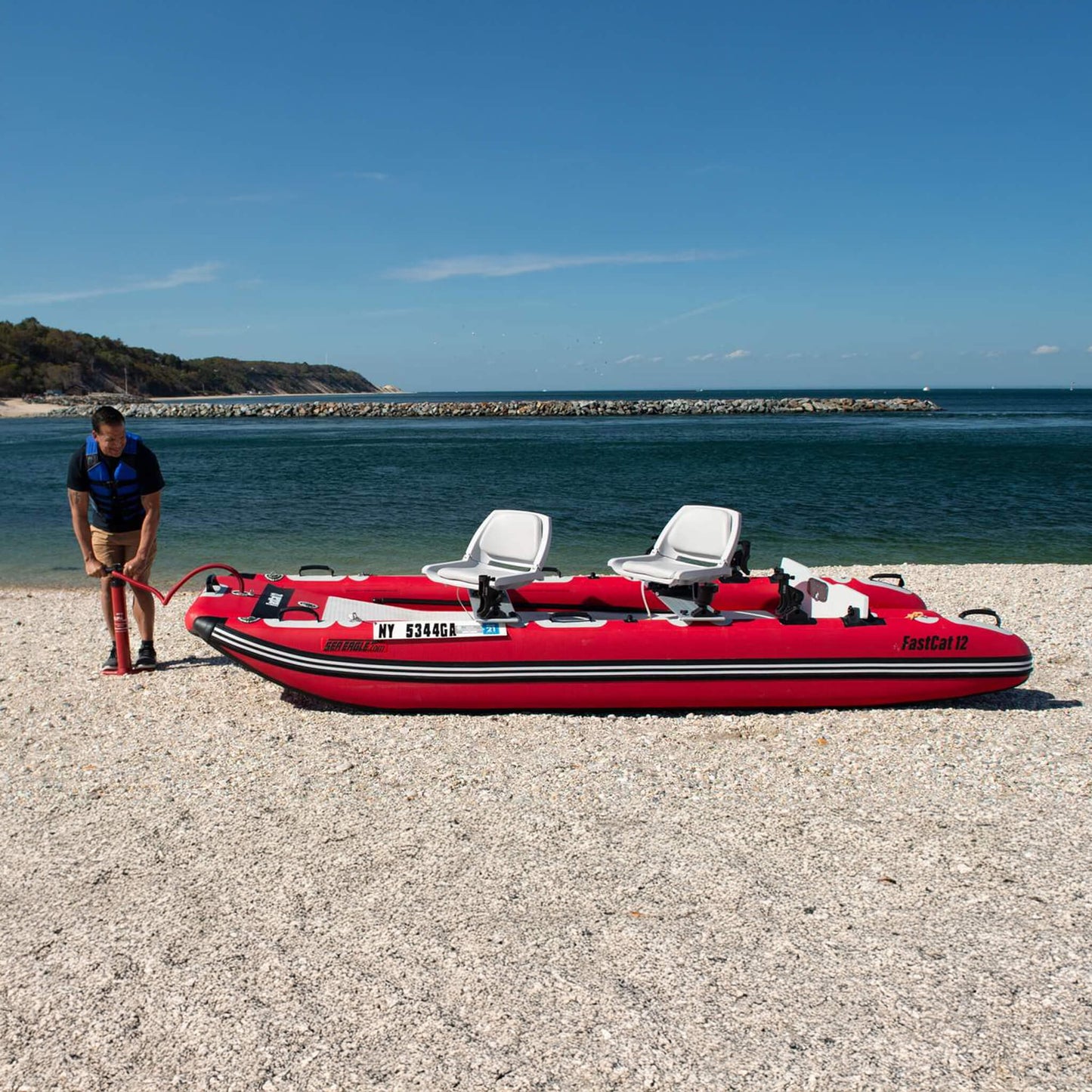 Sea Eagle Boats FastCat12™ Catamaran Inflatable Boat 13FT