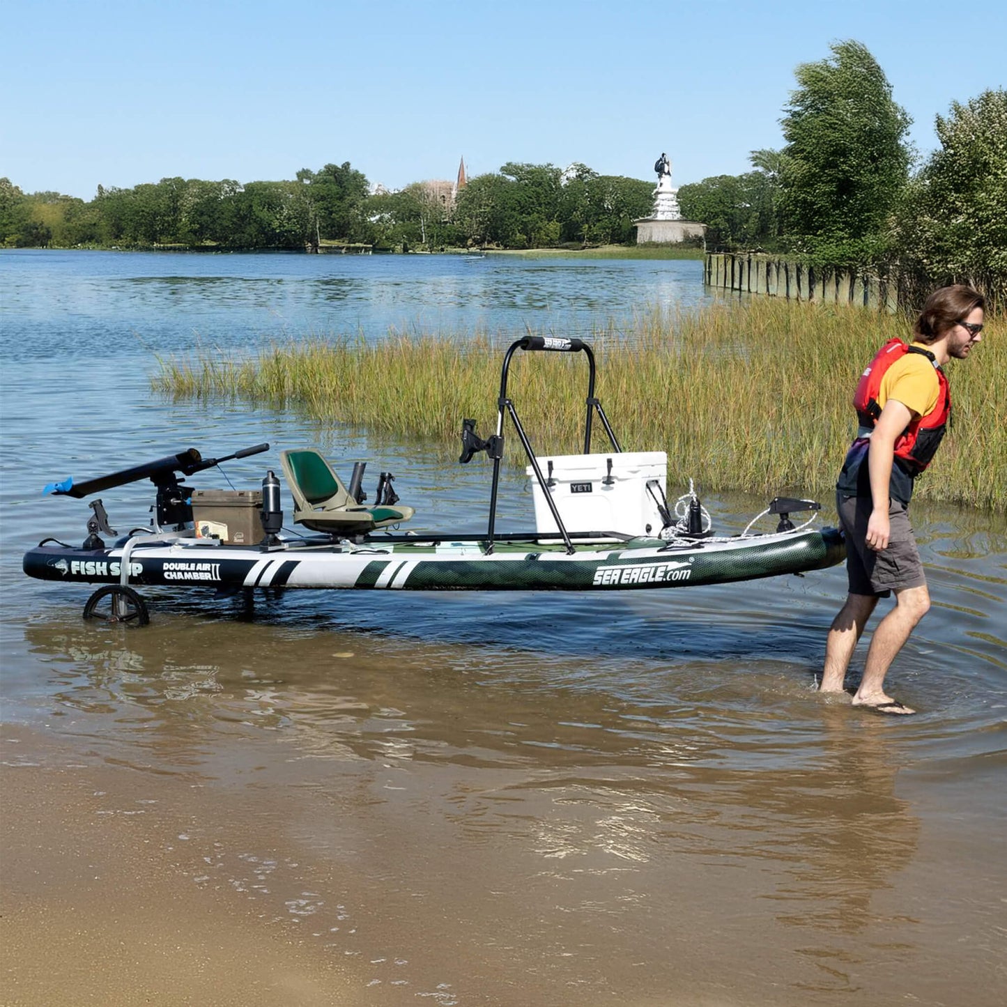 Sea Eagle FS1210 FishSUP 1-Person Inflatable Fishing Stand-Up Paddleboard