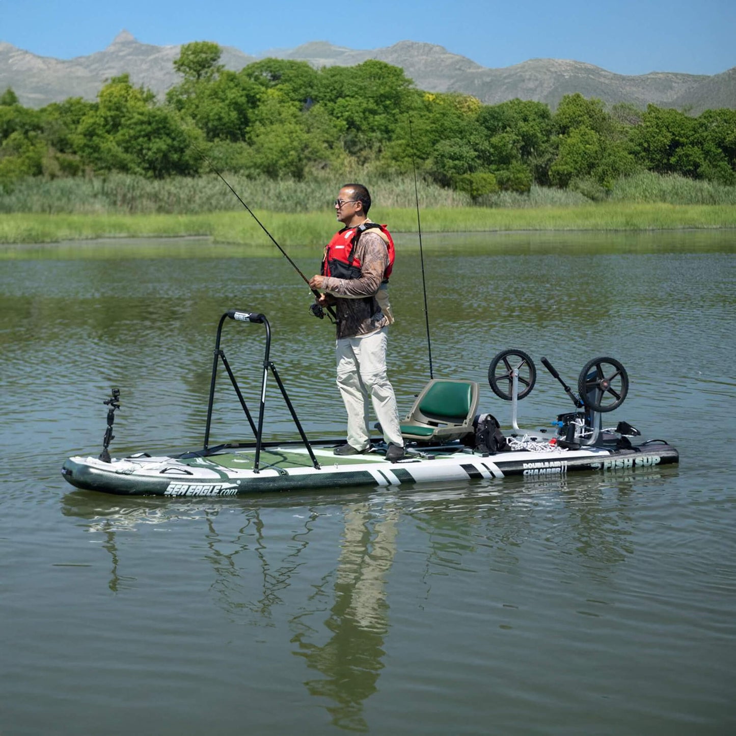 Sea Eagle FS1210 FishSUP 1-Person Inflatable Fishing Stand-Up Paddleboard