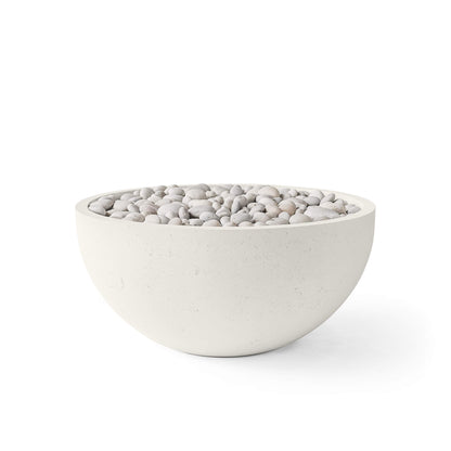 Serenade 40" Round Concrete Fire Pit - Match Lit
