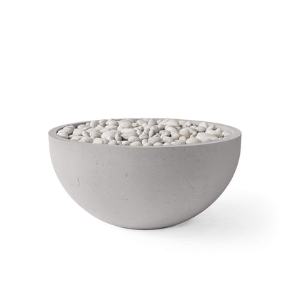 Serenade 40" Round Concrete Fire Pit - Match Lit