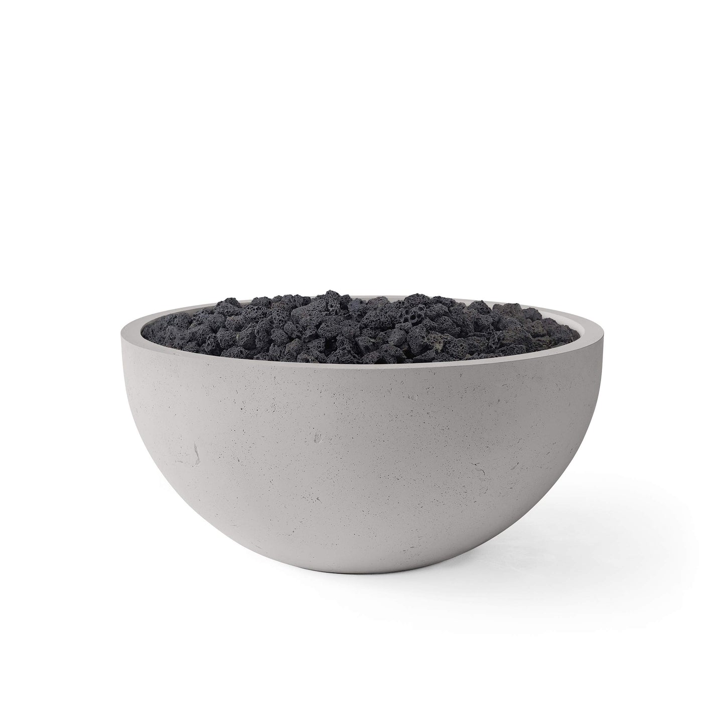 Serenade 40" Round Concrete Fire Pit - Match Lit