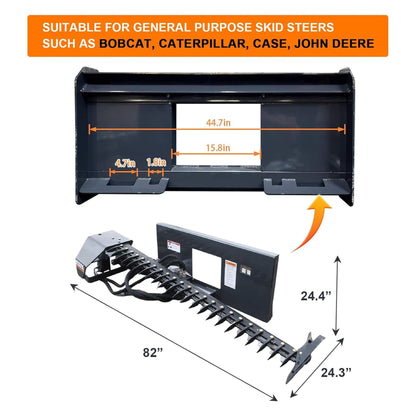 Heavy-Duty 72-Inch Sickle Bar Mower Skid Steer Loader Attachment