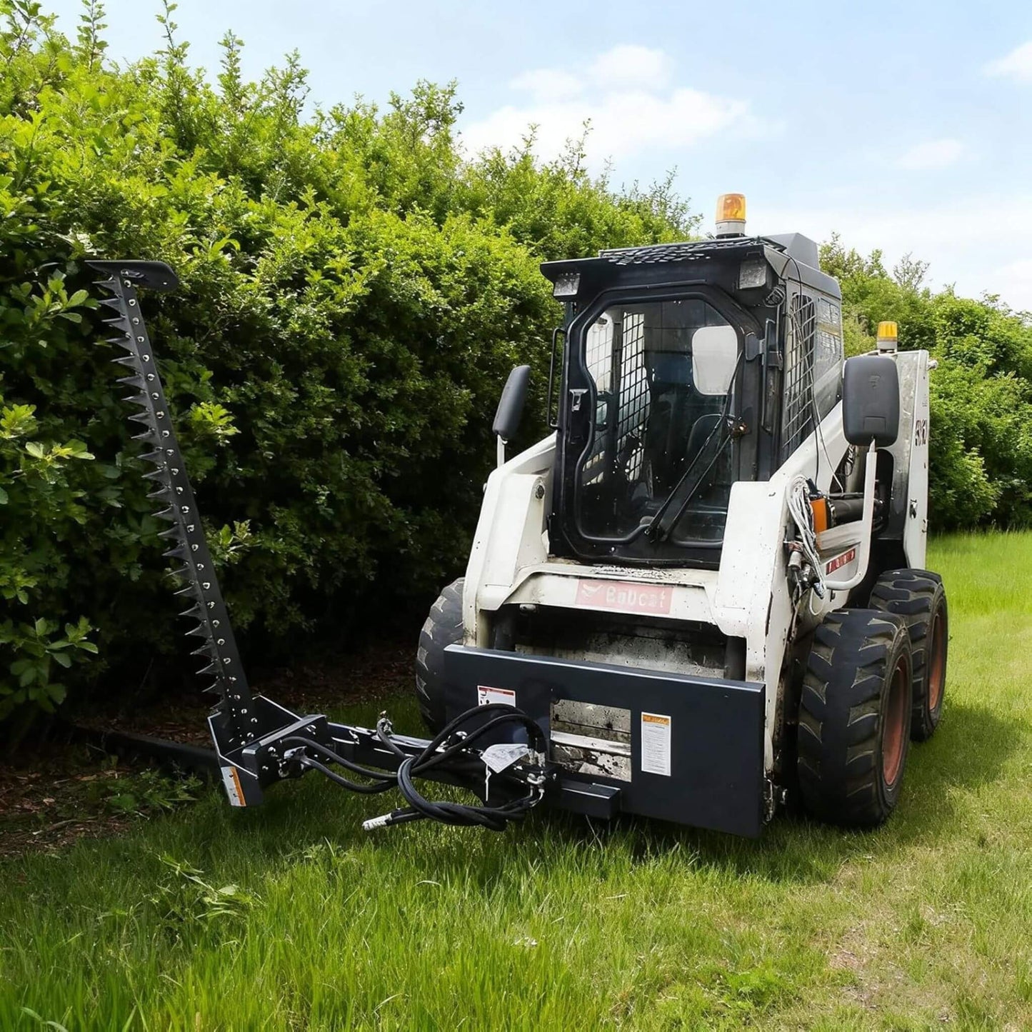 Heavy-Duty 72-Inch Sickle Bar Mower Skid Steer Loader Attachment
