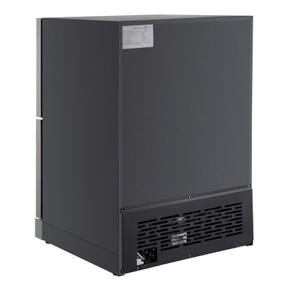 Small Double Drawer Stainless Steel Built-In Undercounter Beverage Refrigerator 5.1 Cu.Ft.