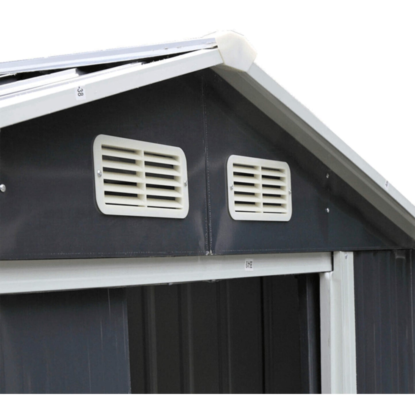 4FT x 7FT Alora Small Outdoor Garden Backyard Storage Tool Shed w/ Sliding Door