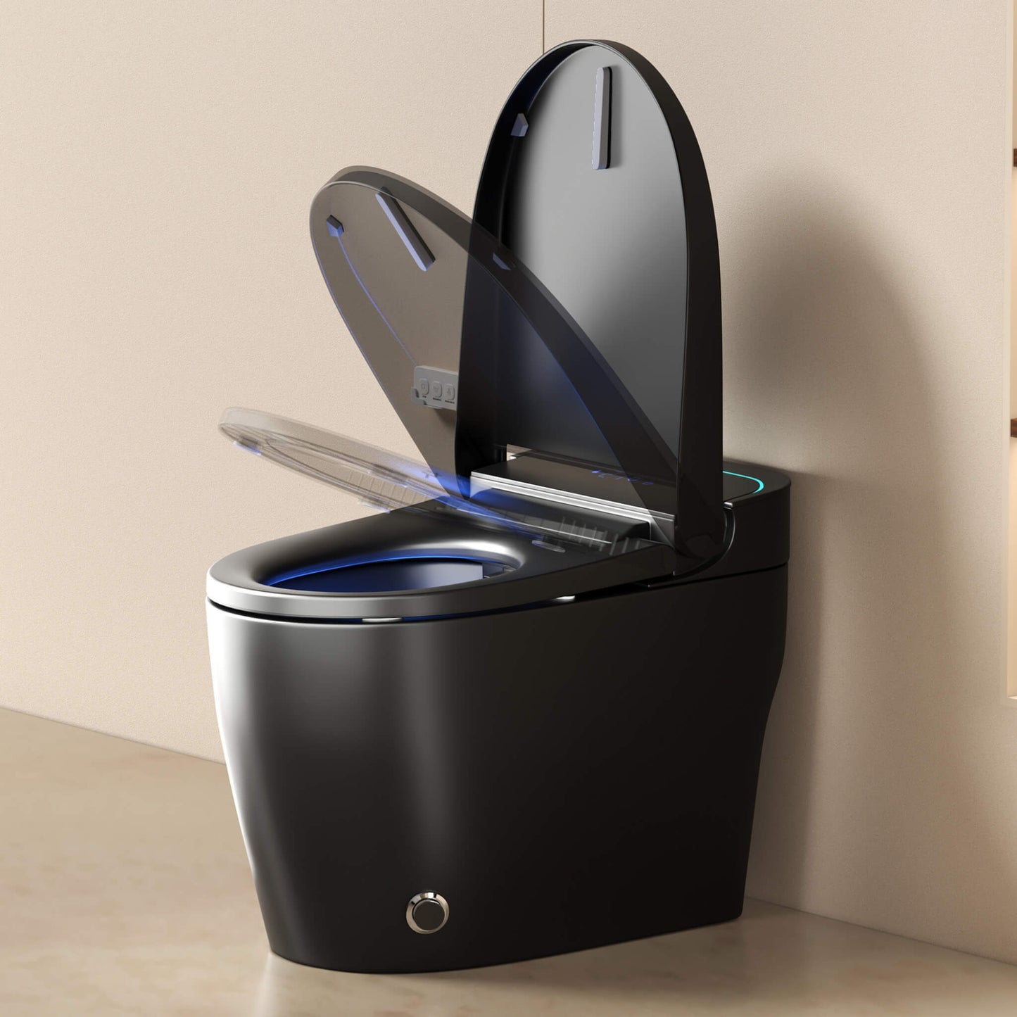 Nuvia Smart One-Piece Bidet Toilet with Auto Open/Close Seat and Dryer