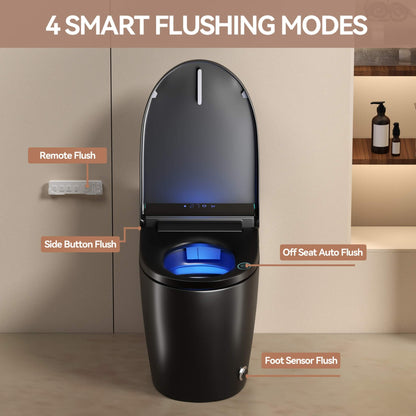 Nuvia Smart One-Piece Bidet Toilet with Auto Open/Close Seat and Dryer