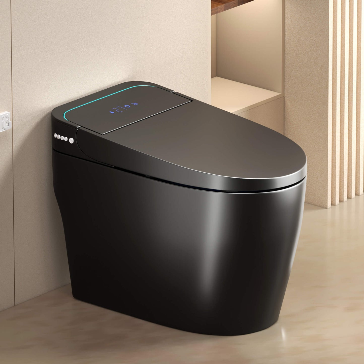 Nuvia Smart One-Piece Bidet Toilet with Auto Open/Close Seat and Dryer