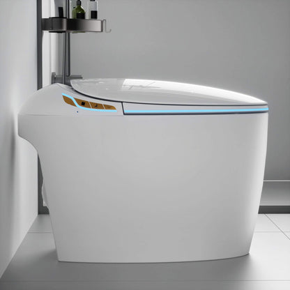 Nuvia Smart One-Piece Toilet with Bidet, Foot Sensor, LED Display, and Dryer