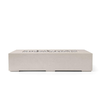 Sonoma 72" Rectangle Concrete Fire Pit - Match Lit