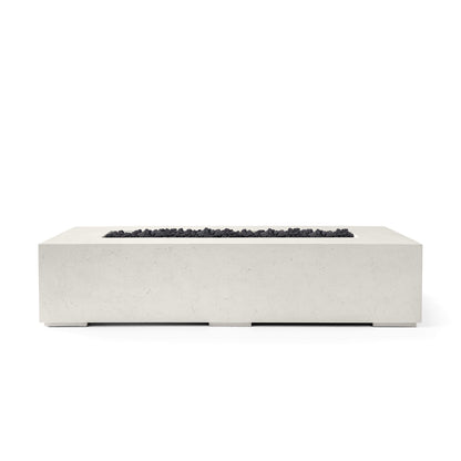 Sonoma 72" Rectangle Concrete Fire Pit - Match Lit