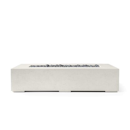 Sonoma 72" Rectangle Concrete Fire Pit - Match Lit