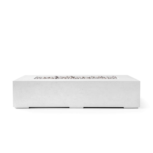 Sonoma 56" Rectangle Concrete Fire Pit - Match Lit