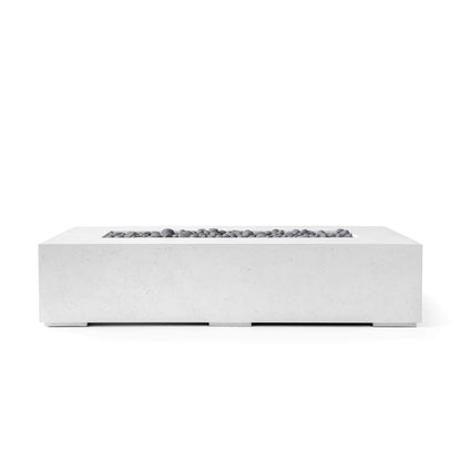 Sonoma 72" Rectangle Concrete Fire Pit - Match Lit