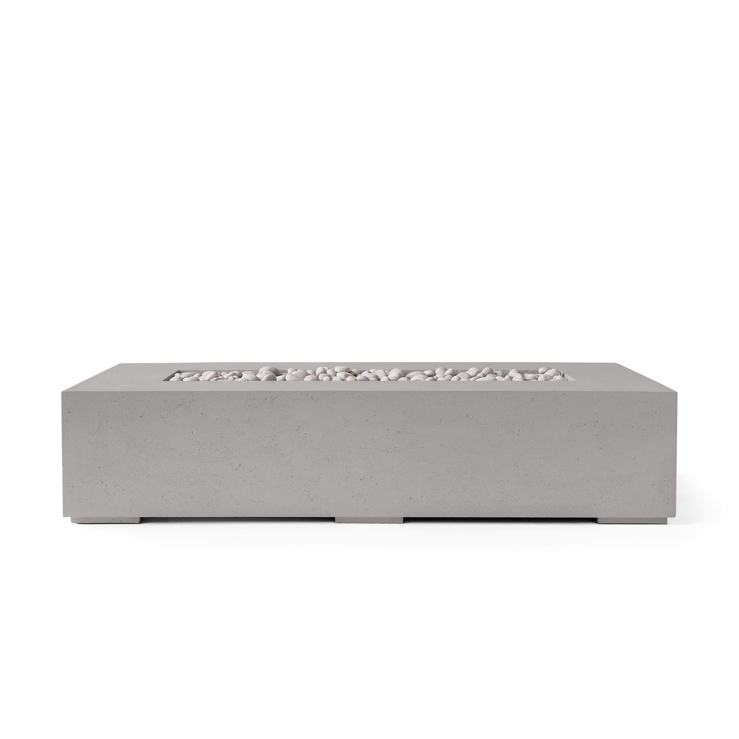 Sonoma 72" Rectangle Concrete Fire Pit - Match Lit