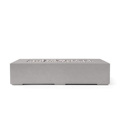 Sonoma 72" Rectangle Concrete Fire Pit - Match Lit