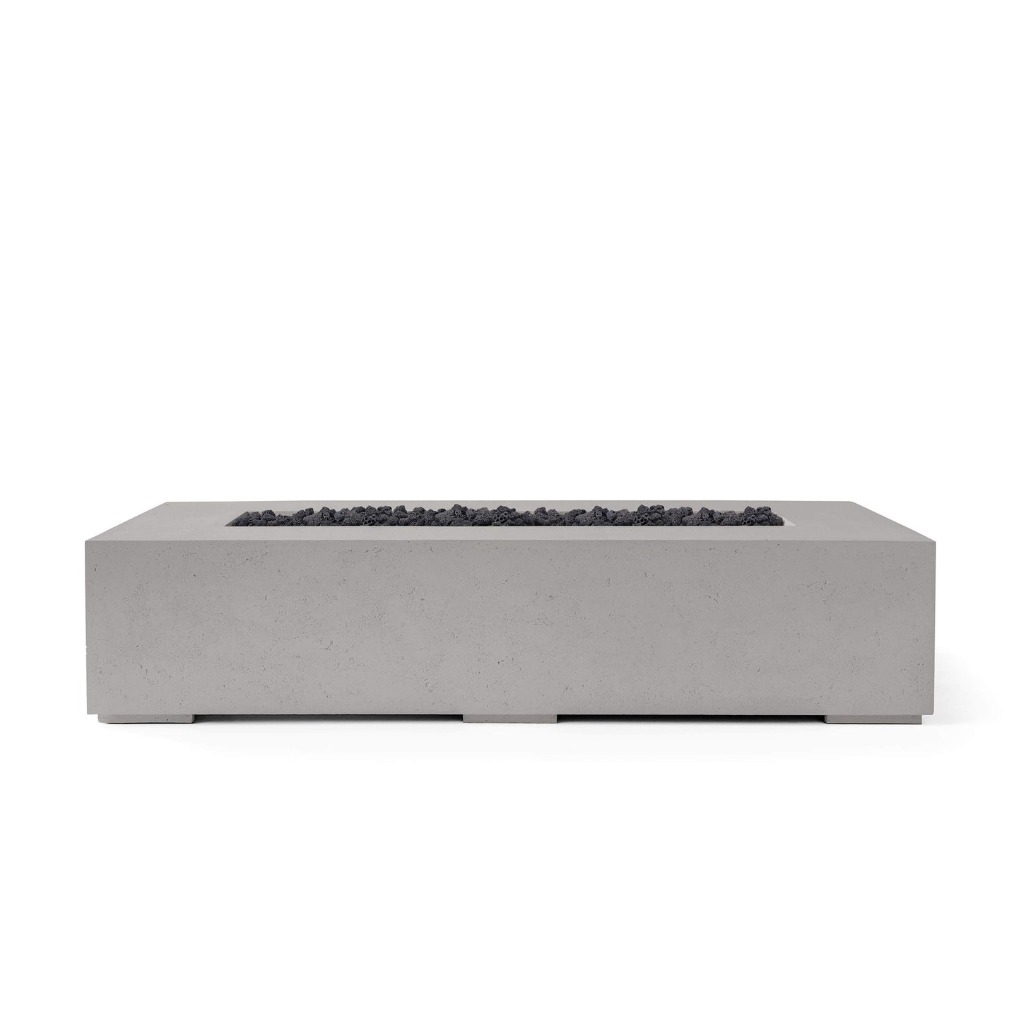 Sonoma 72" Rectangle Concrete Fire Pit - Match Lit