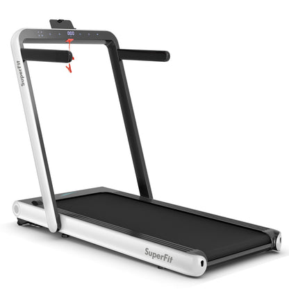 4.75HP 2 In 1 Folding Treadmill with Remote APP Control