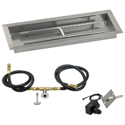 Rectangular Stainless Steel Drop-In Pan with Spark Ignition Kit
