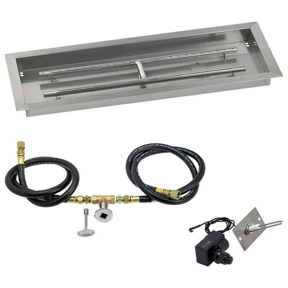 Rectangular Stainless Steel Drop-In Pan with Spark Ignition Kit