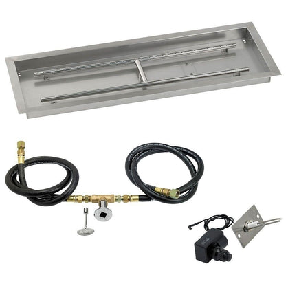Rectangular Stainless Steel Drop-In Pan with Spark Ignition Kit