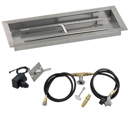 Rectangular Stainless Steel Drop-In Pan with Spark Ignition Kit