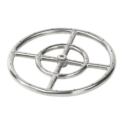 Round Fire Pit Burner - Stainless Steel