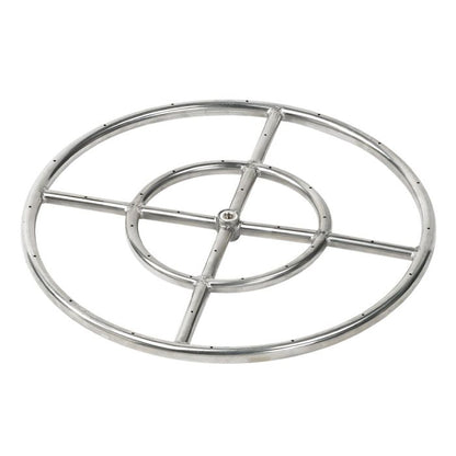 Round Fire Pit Burner - Stainless Steel