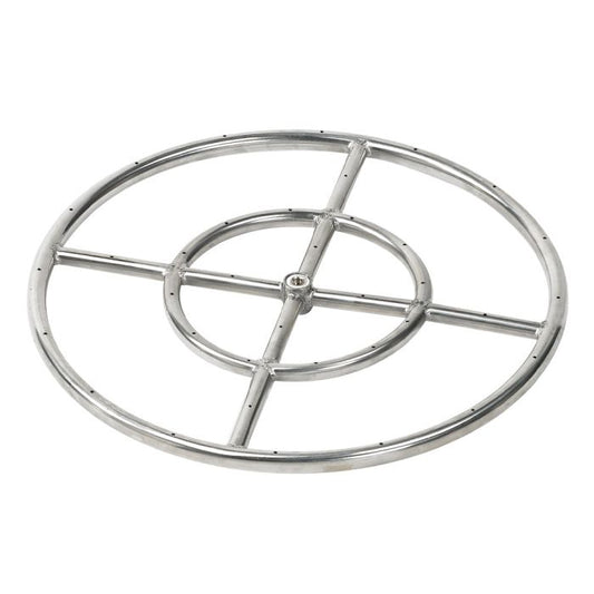 Round Fire Pit Burner - Stainless Steel