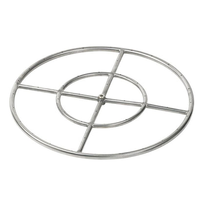 Round Fire Pit Burner - Stainless Steel