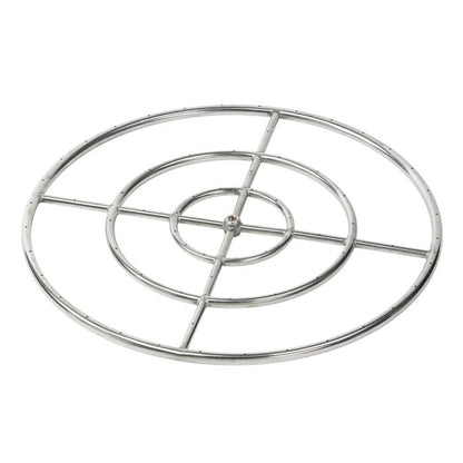 Round Fire Pit Burner - Stainless Steel