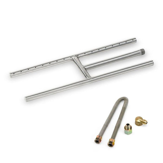 H Burner - Stainless Steel