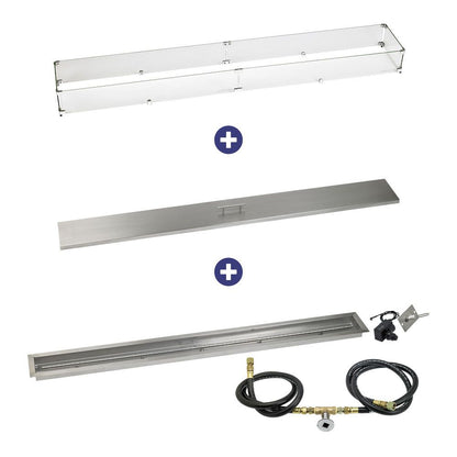 Linear Stainless Steel Drop-In Pan with Spark Ignition Kit - Bundle
