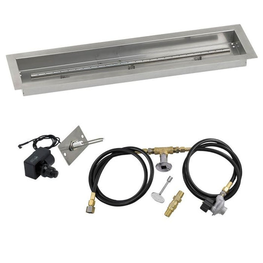 Linear Stainless Steel Drop-In Pan with Spark Ignition Kit