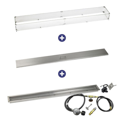 Linear Stainless Steel Drop-In Pan with Spark Ignition Kit - Bundle