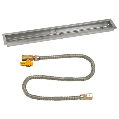 Linear Stainless Steel Drop-In Pan with Match Lit Kit